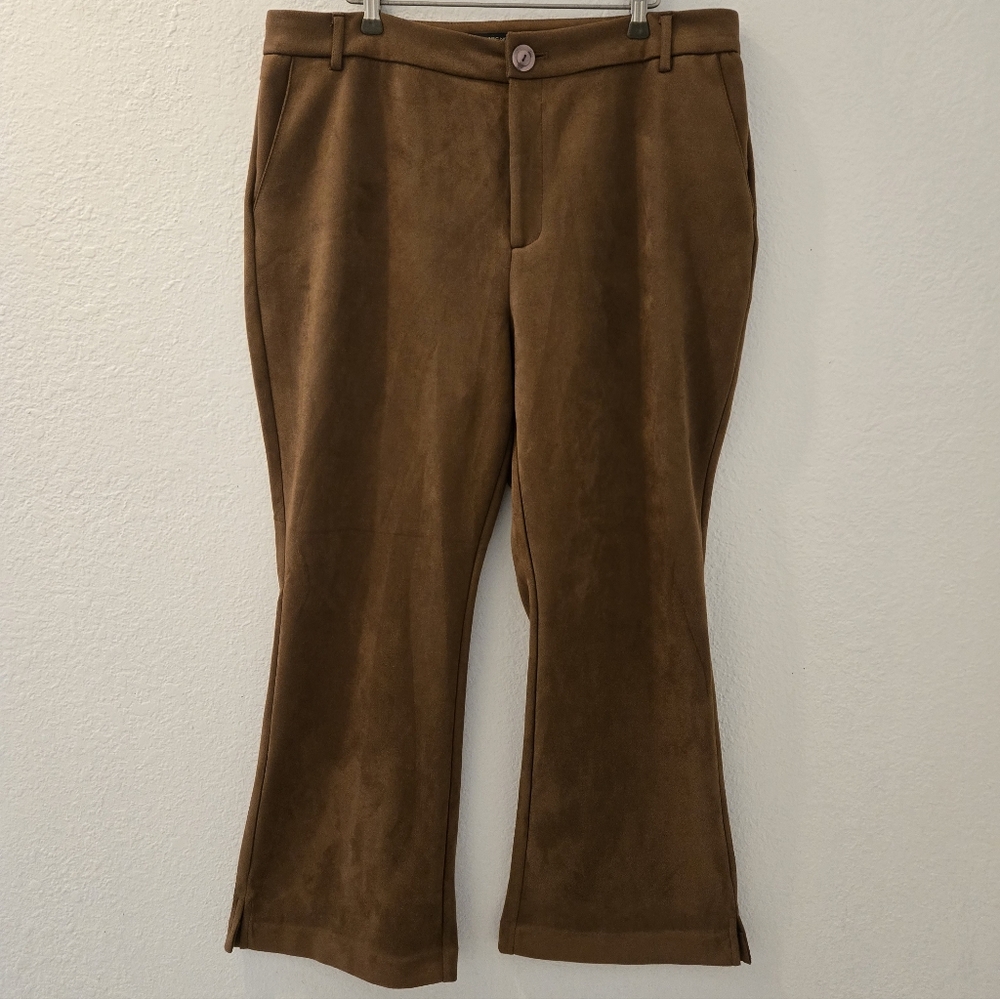 MARC NEW YORK FAUX SUEDE BELL BOTTOMS